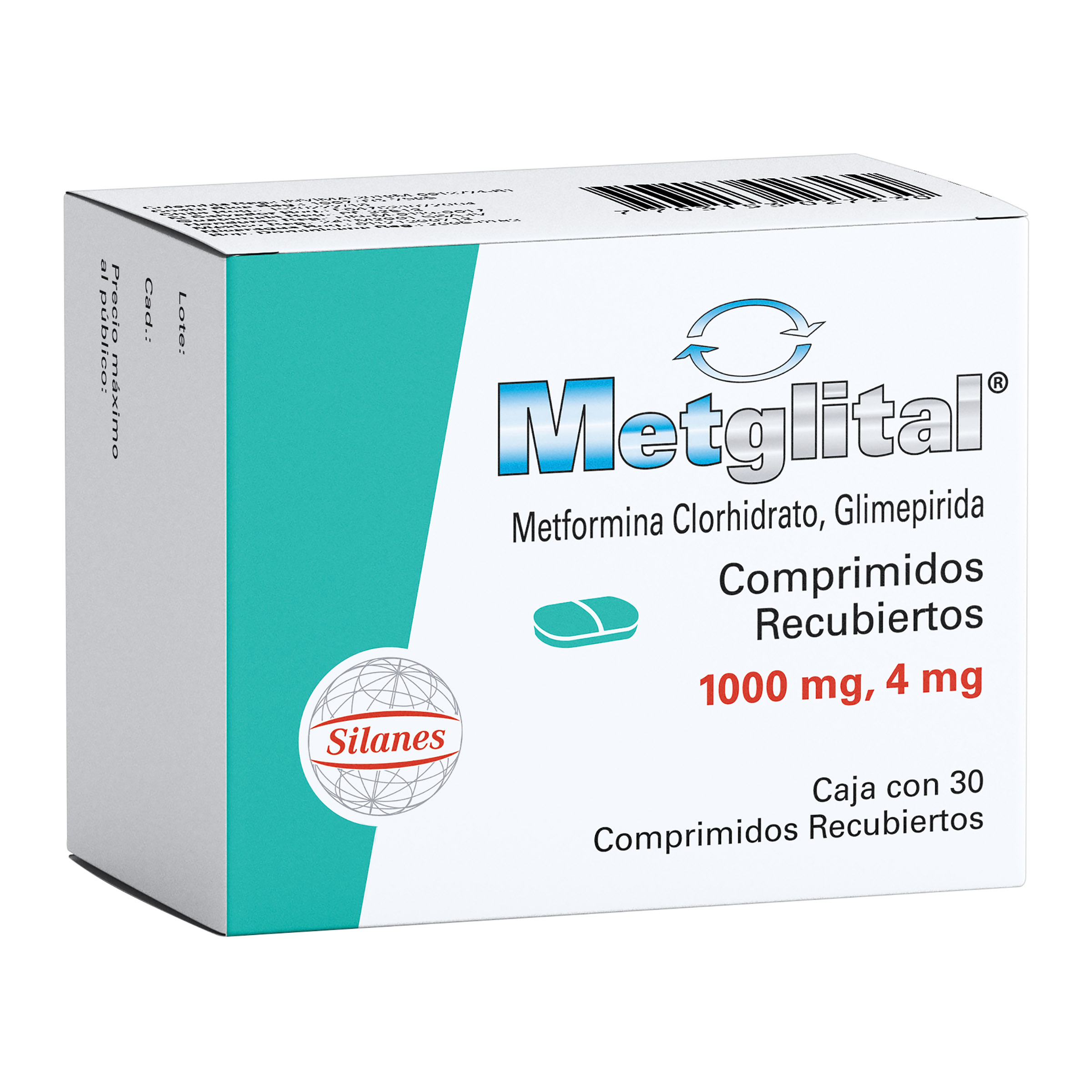 METGLITAL 4_1000 MG 30 TABLETAS (A)