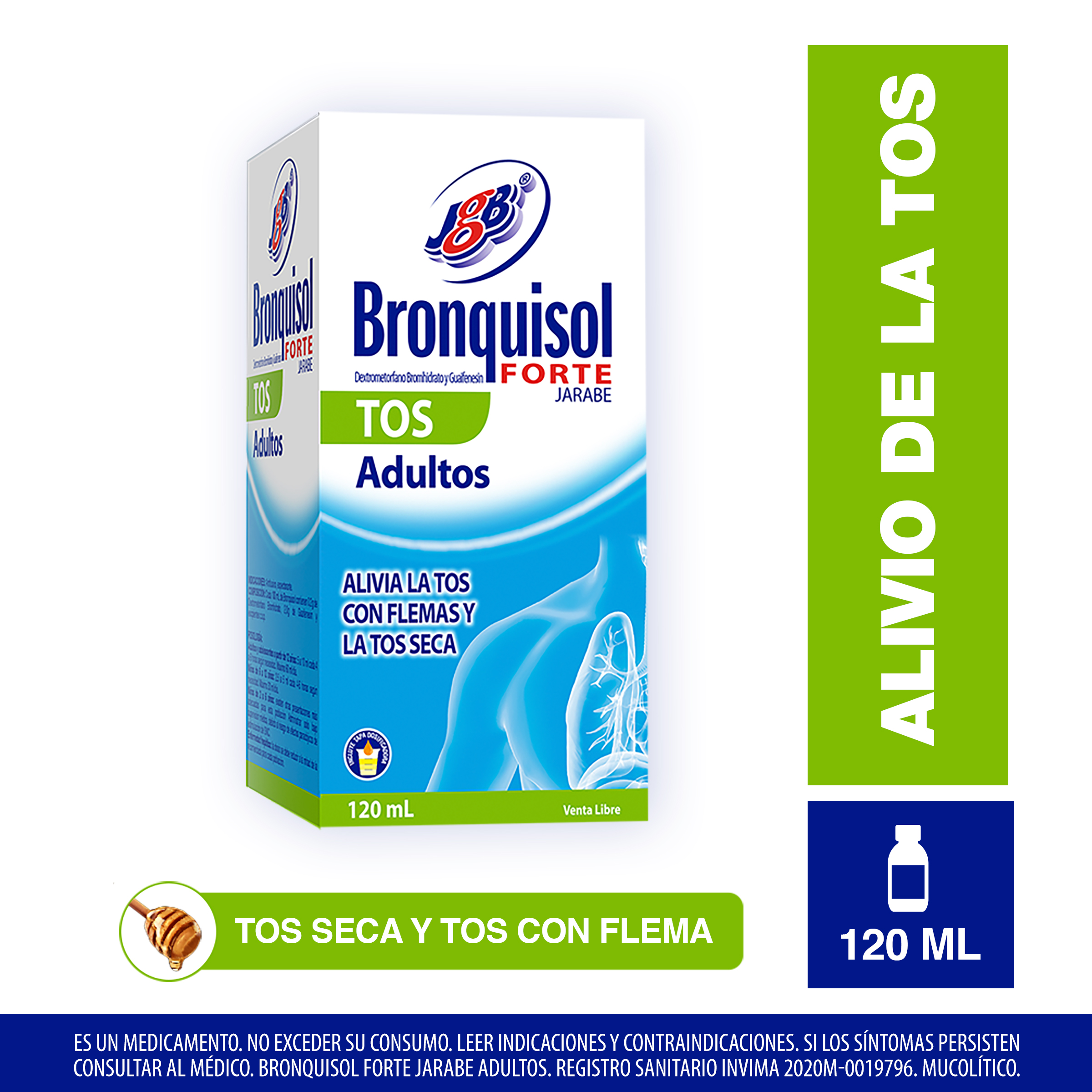 Bronquisol Forte Tos Adulto Jarabe 120 Ml