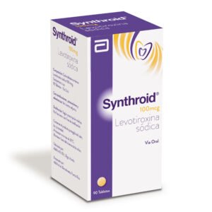 Synthroid Levotiroxina Sodica 100 Mcg Frasco 90 Tabletas