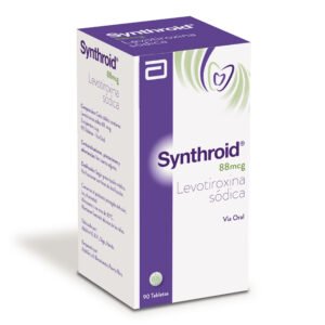 Synthroid Levotiroxina Sodica 88 Mcg Frasco 90 Tabletas