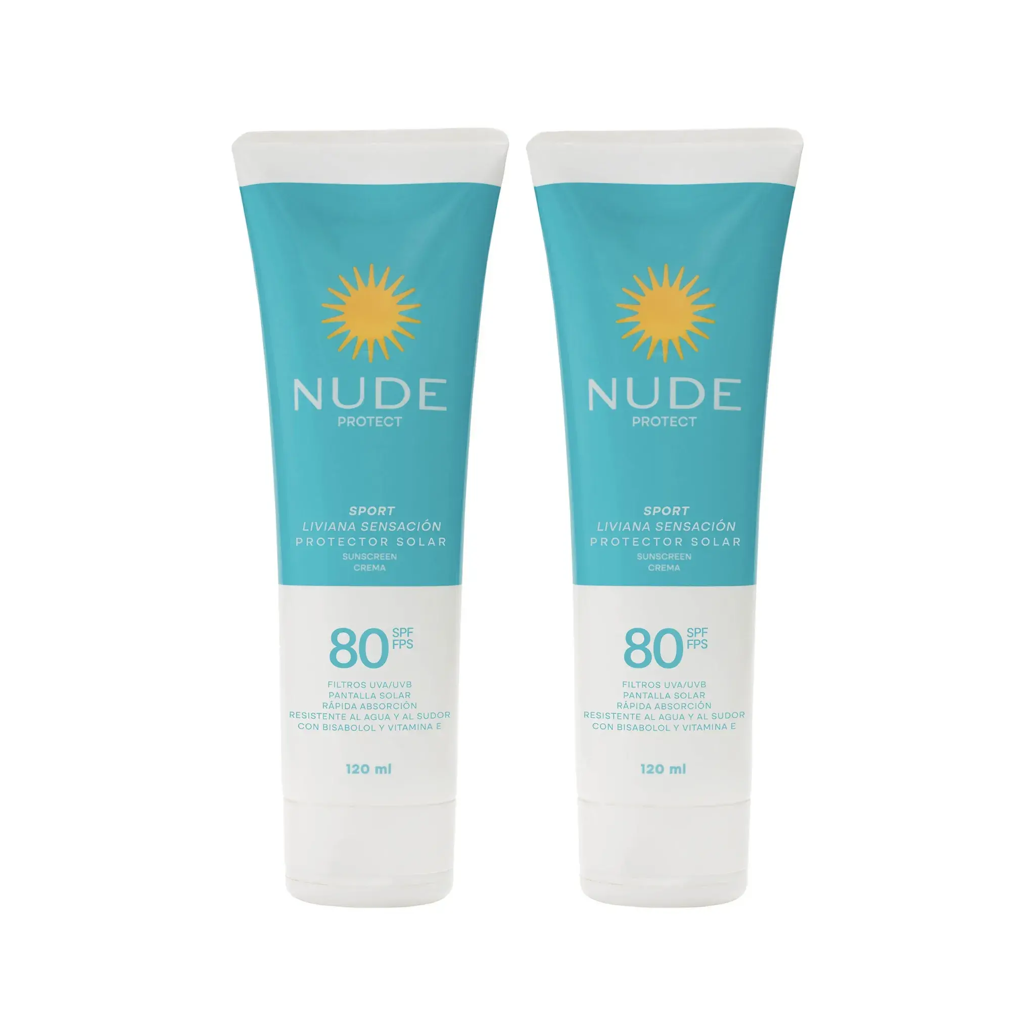 2 Protector Nude Sport Spf 80 120 Ml S.O.
