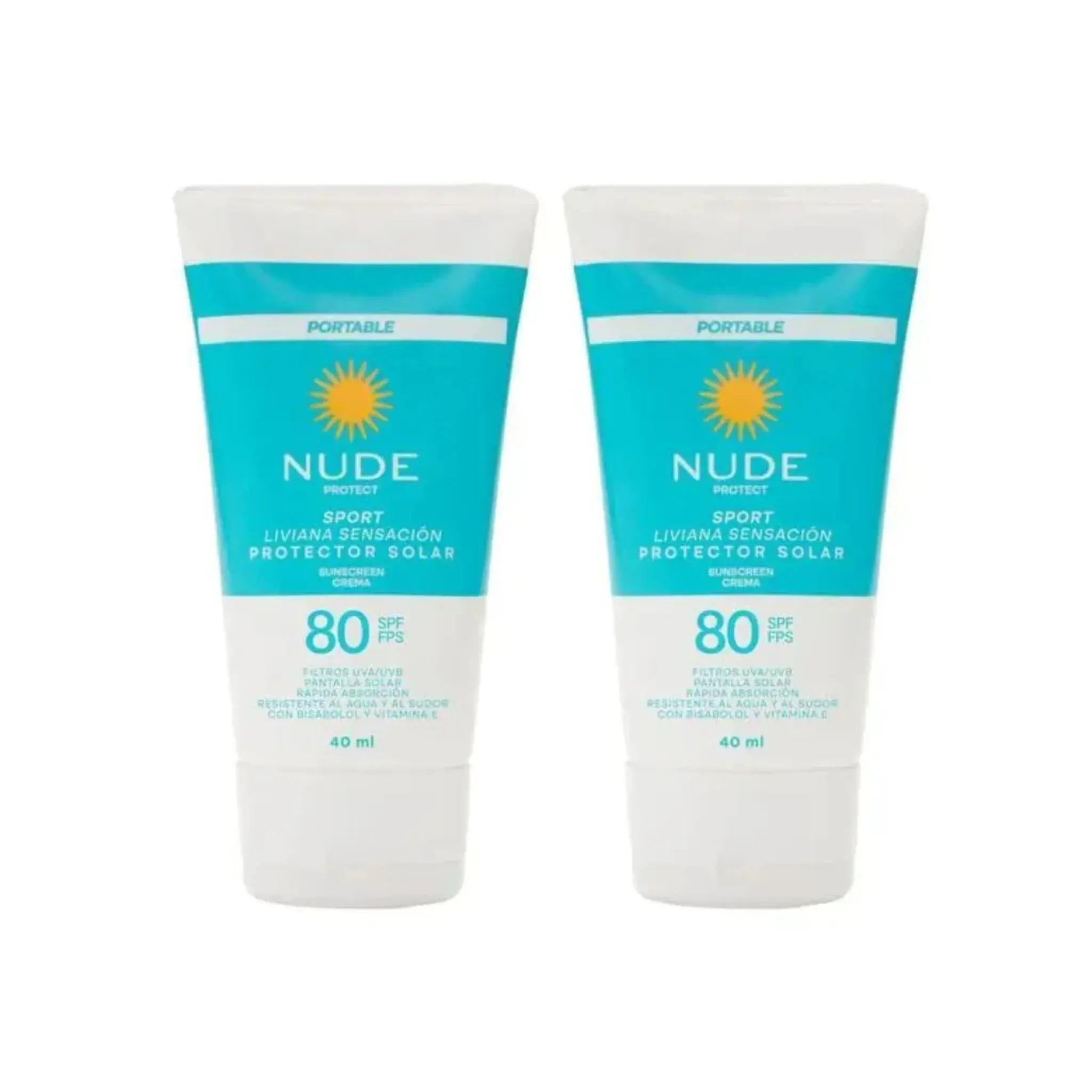 2 Protector Nude Sport Spf 80 40 Ml S.O.