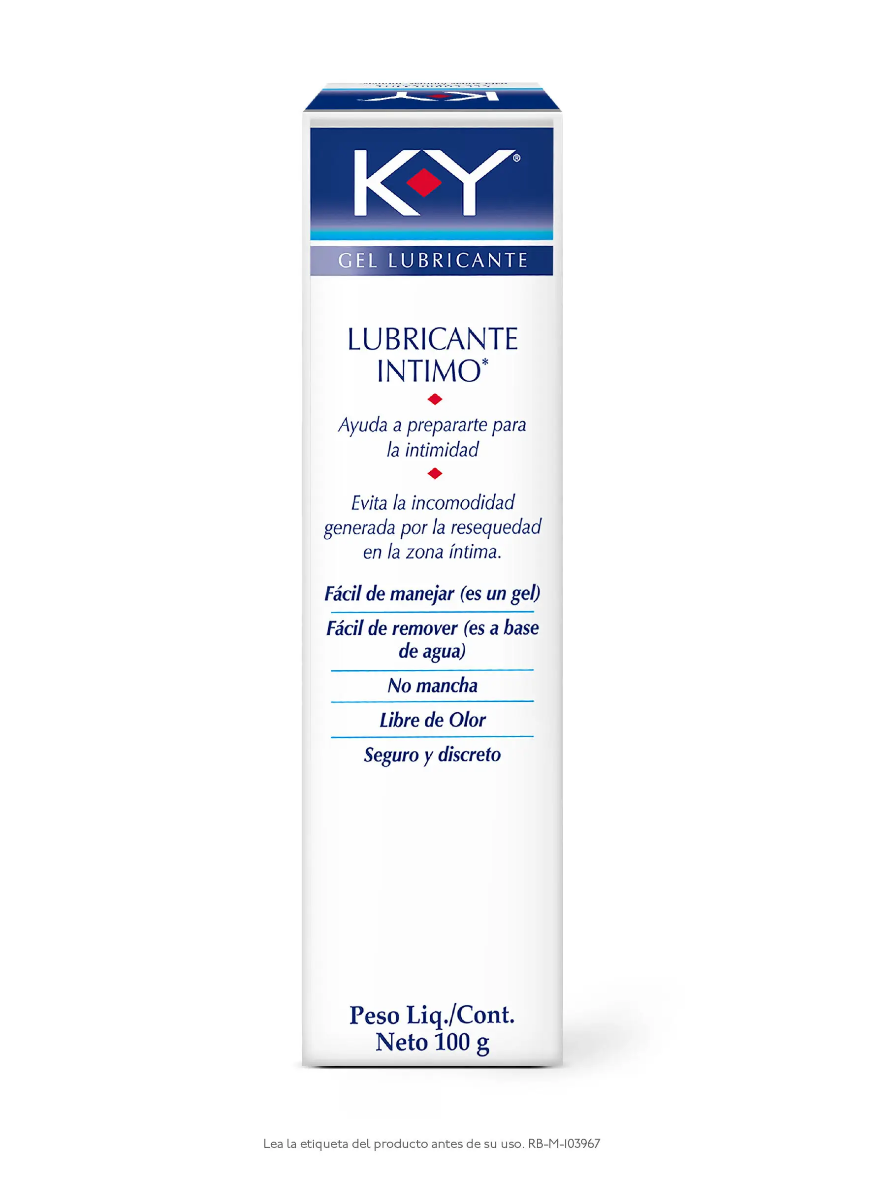 Lubricante Intimo K-Y Gel 100 Gr