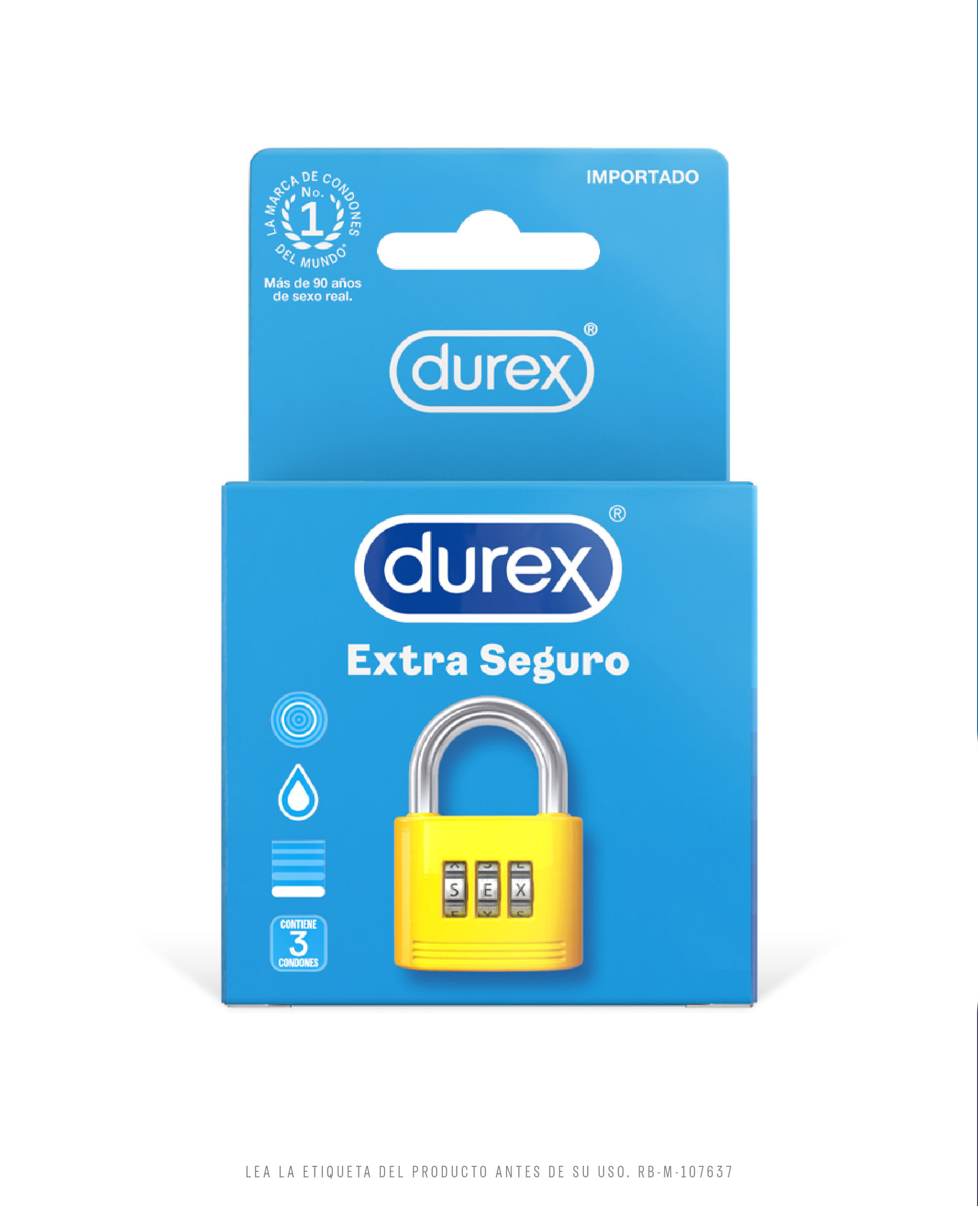 Preservativos Durex Extra Seguro 3 Und