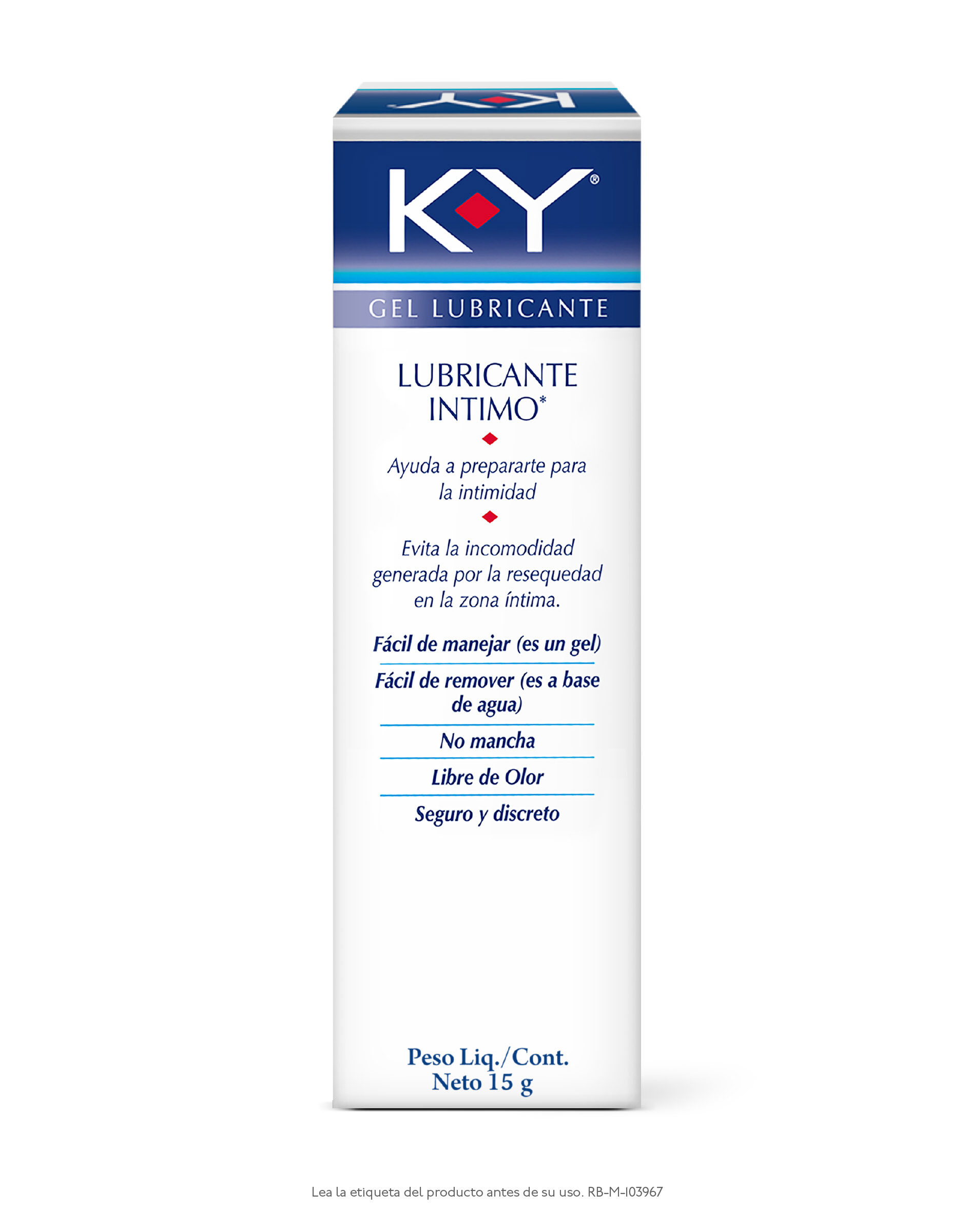 Lubricante Intimo K-Y Gel 15 Gr