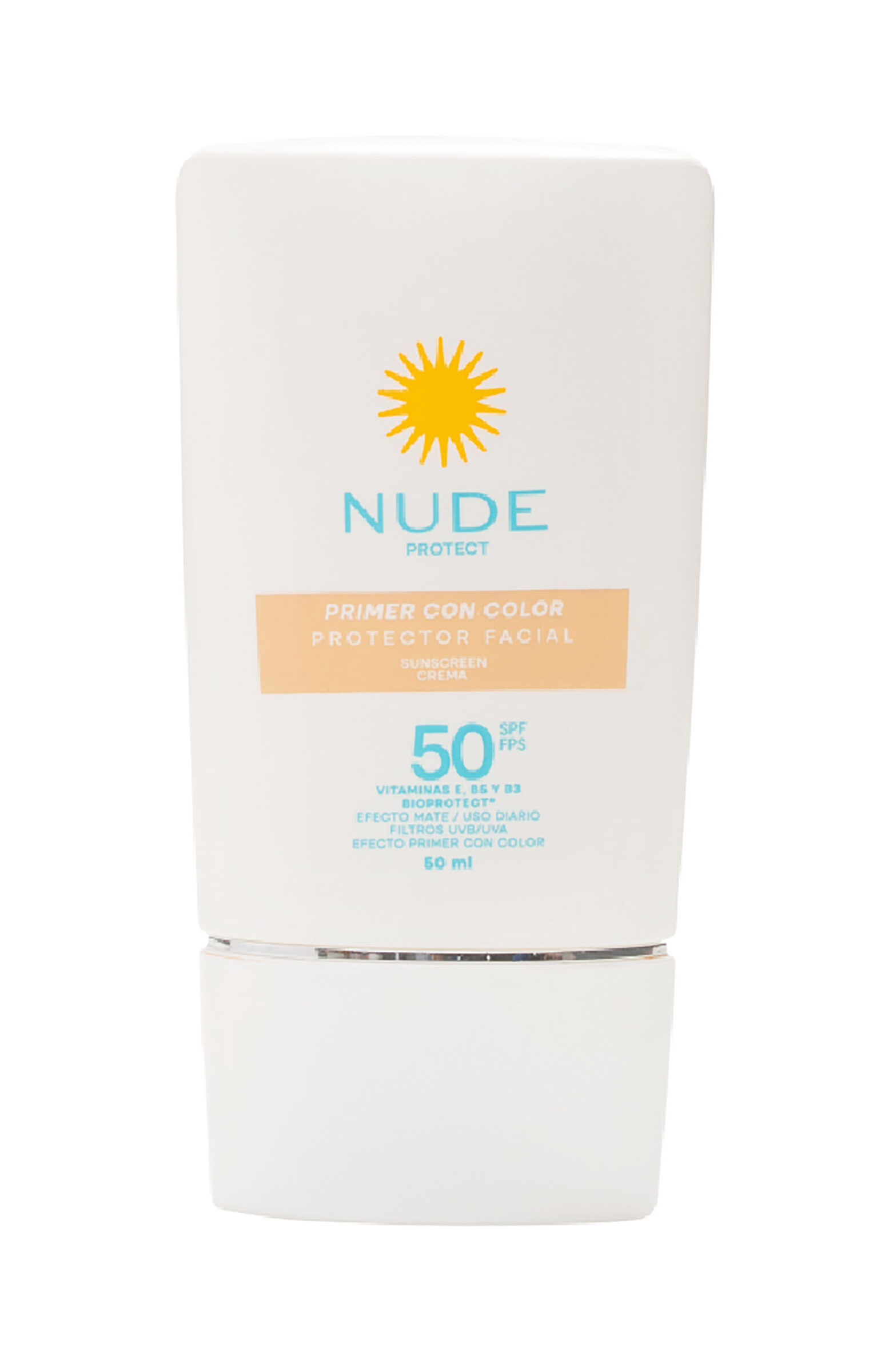 Protector Solar Nude SPF50 Facial Color Biopro X 50Ml