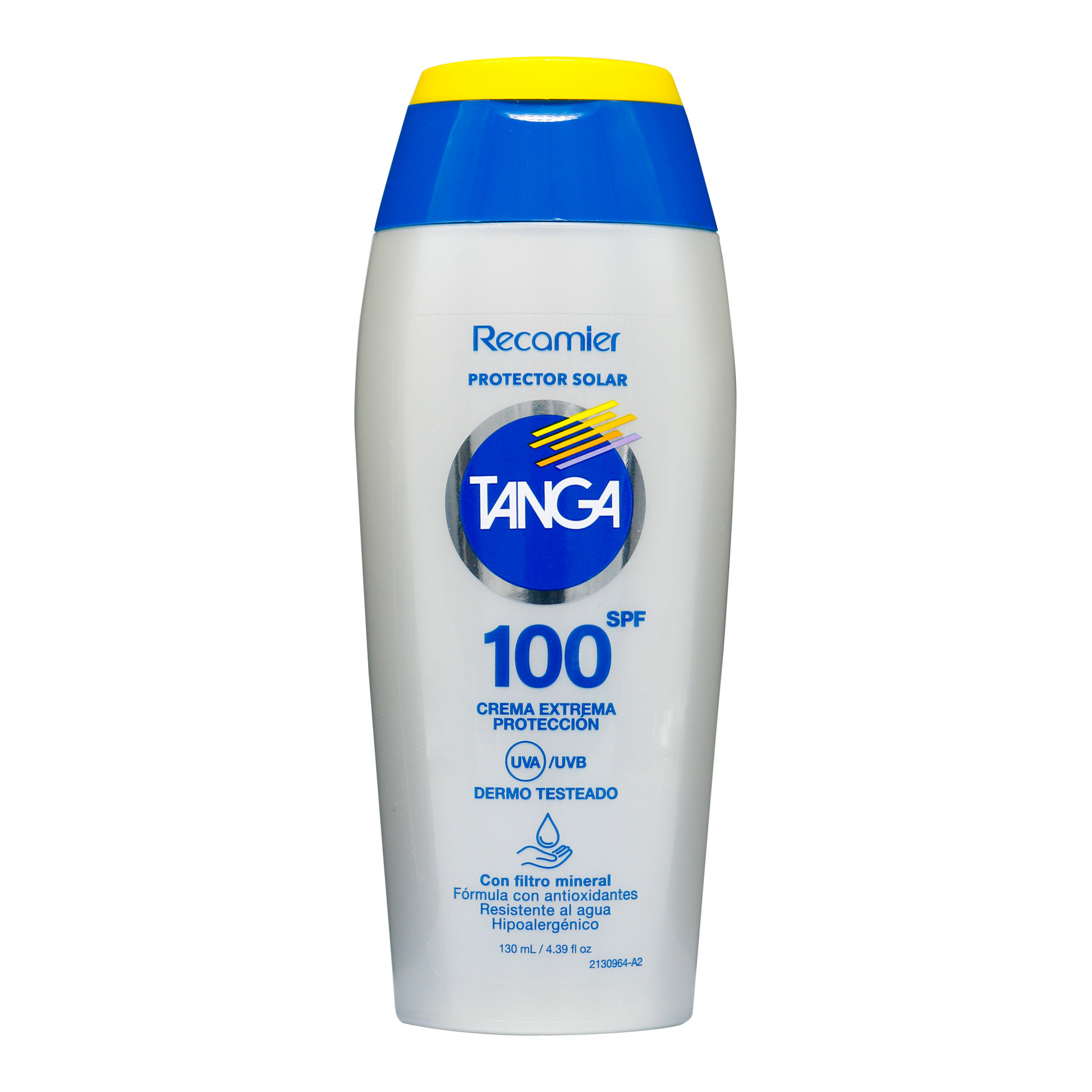 Bloqueador Tanga Spf 100 Adultos Crema 130 Ml