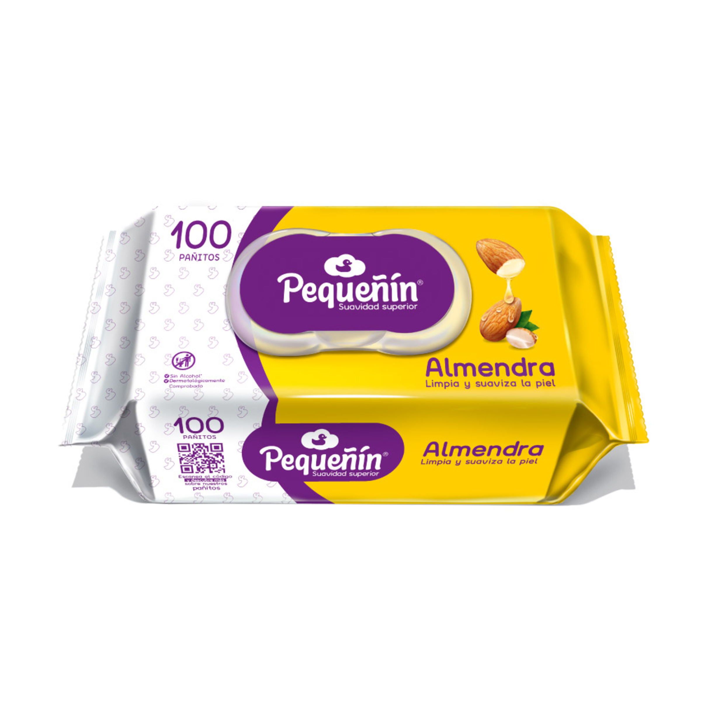Pañitos Humedos Pequeñin Almendra X 100 Unidades