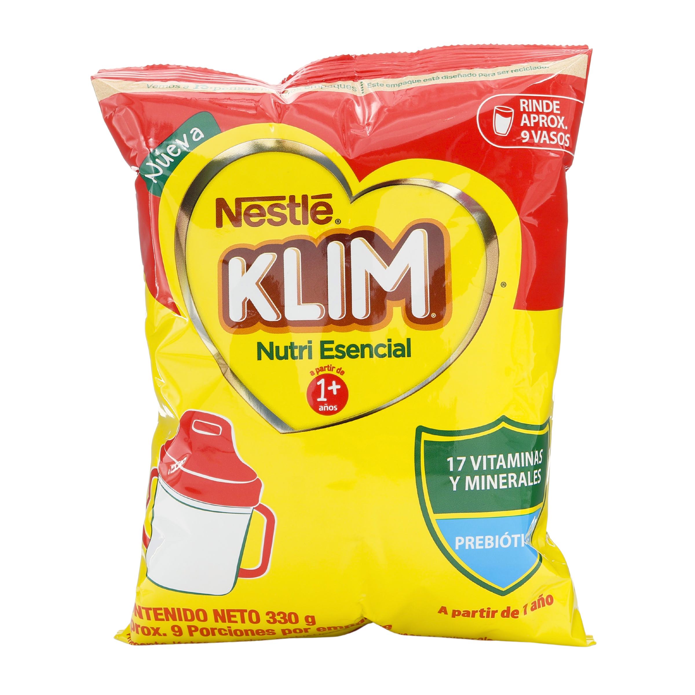 Leche Klim 1+ Nutriesencial Bolsa 330Grs