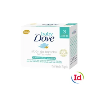 3 Jabones Dove Baby Humectacion Sensible X 75 Gramos