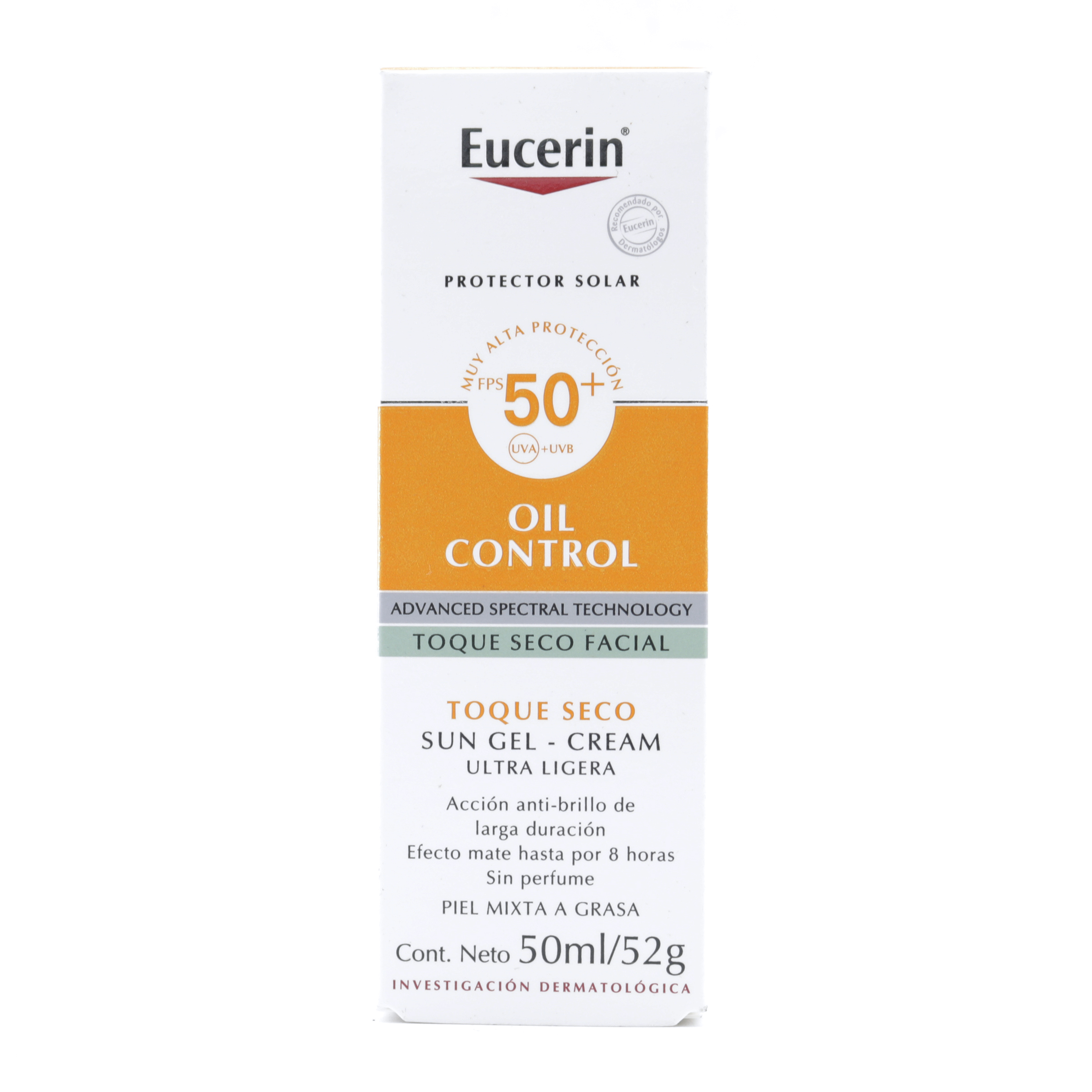 Eucerin Sun Face Oil Control Spf 50 X 50ml