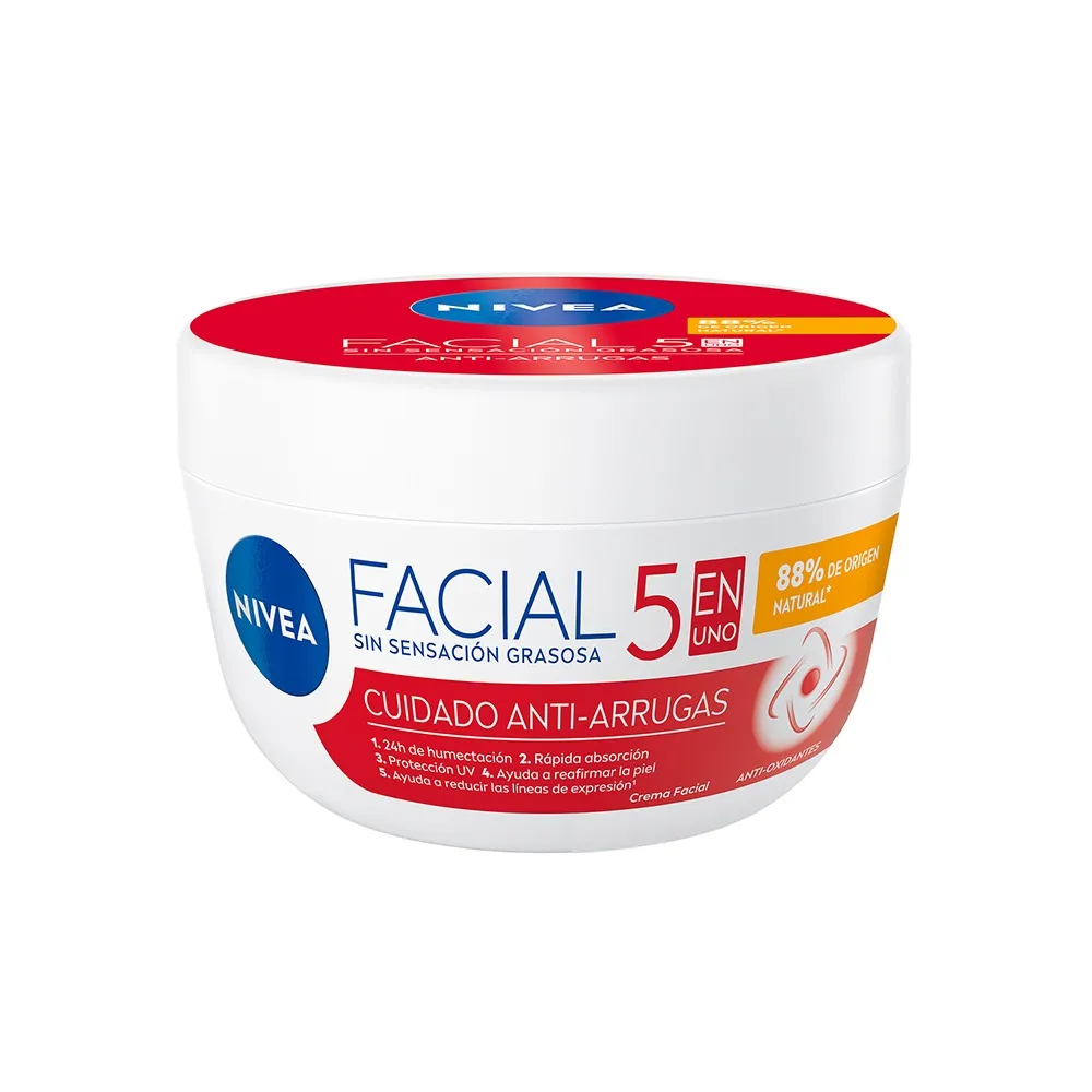 Crema Nivea Cuiddado Facial Anti Arrugas X 50 Ml