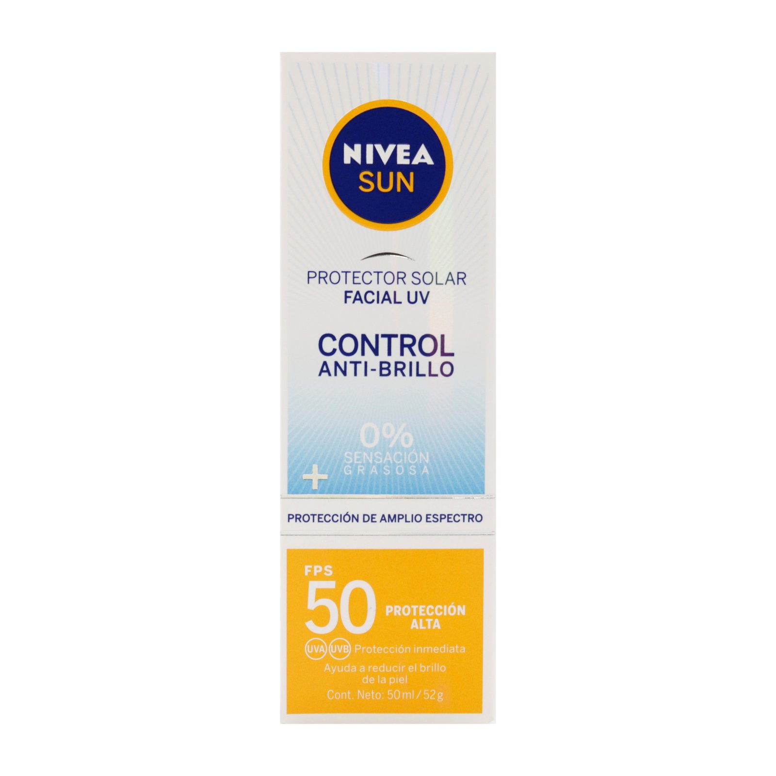 nivea sun shine control spf50 50 ml