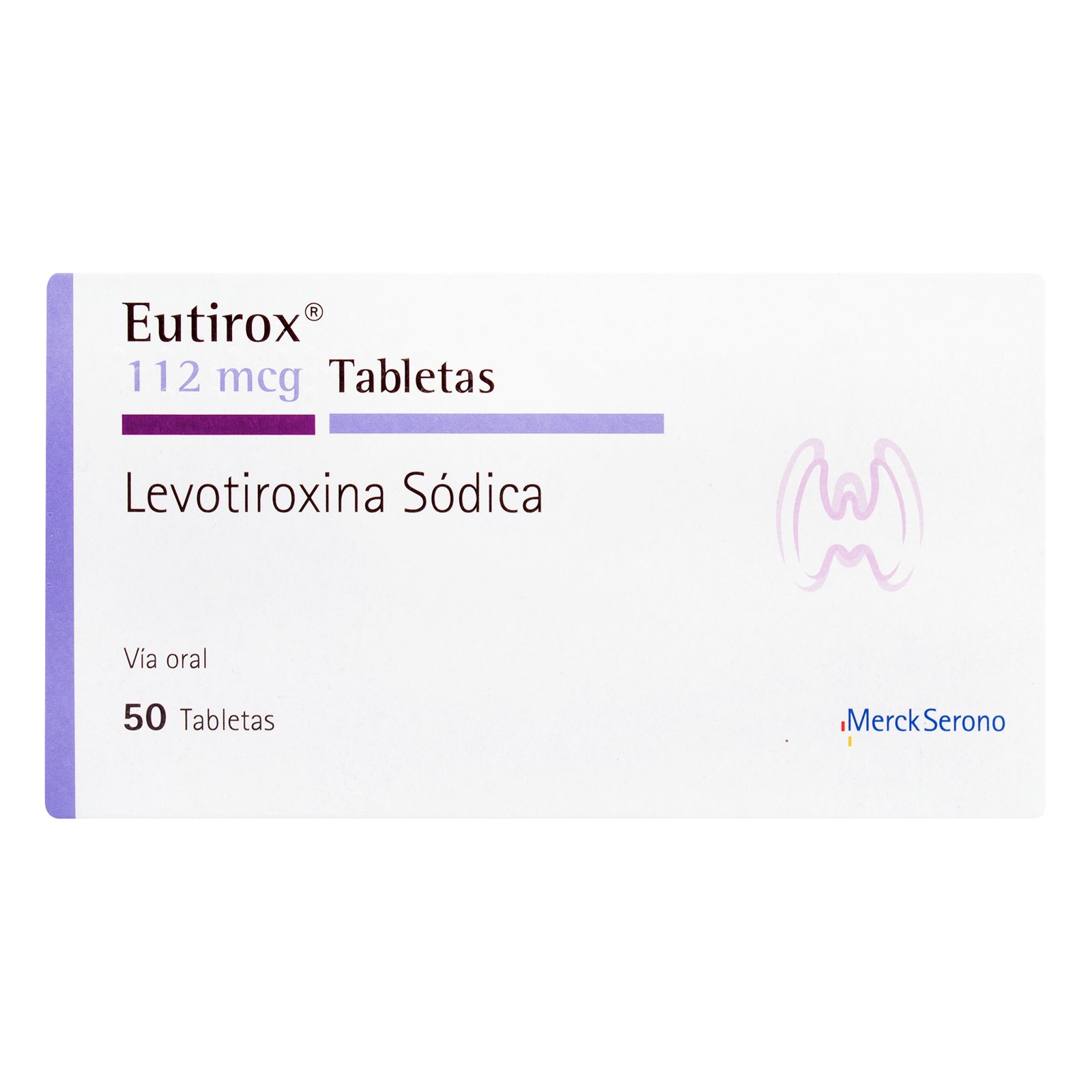 Eutirox Levotiroxina Sodica 112 Mcg 50 Tabletas