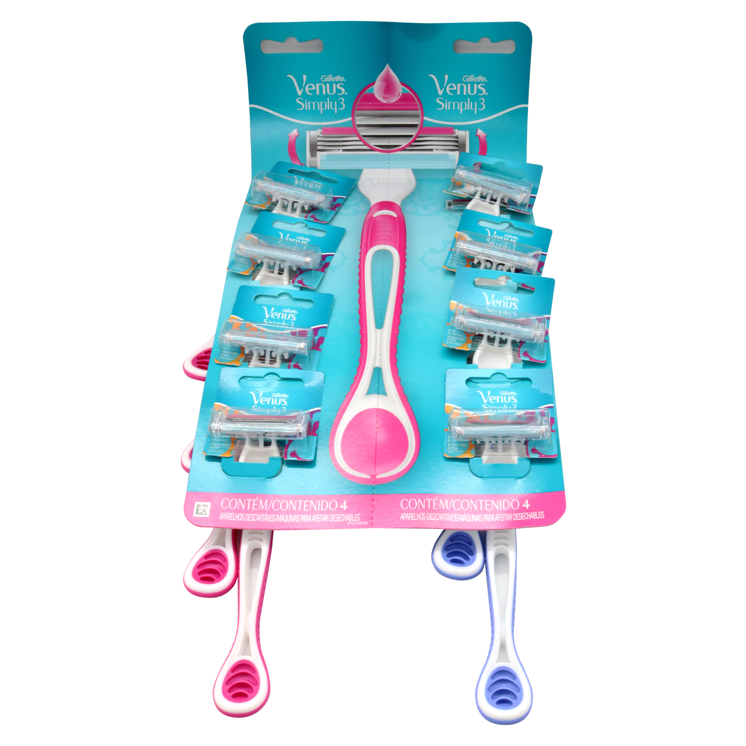 Maquina Gillette Simply Mujer Display 8 Und
