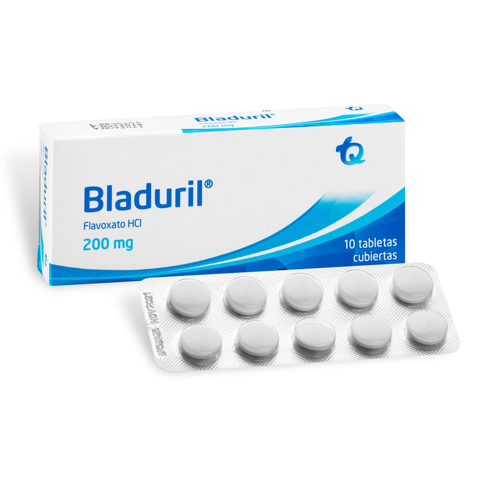 Bladuril Flavoxato 200 Mg 10 Tabletas