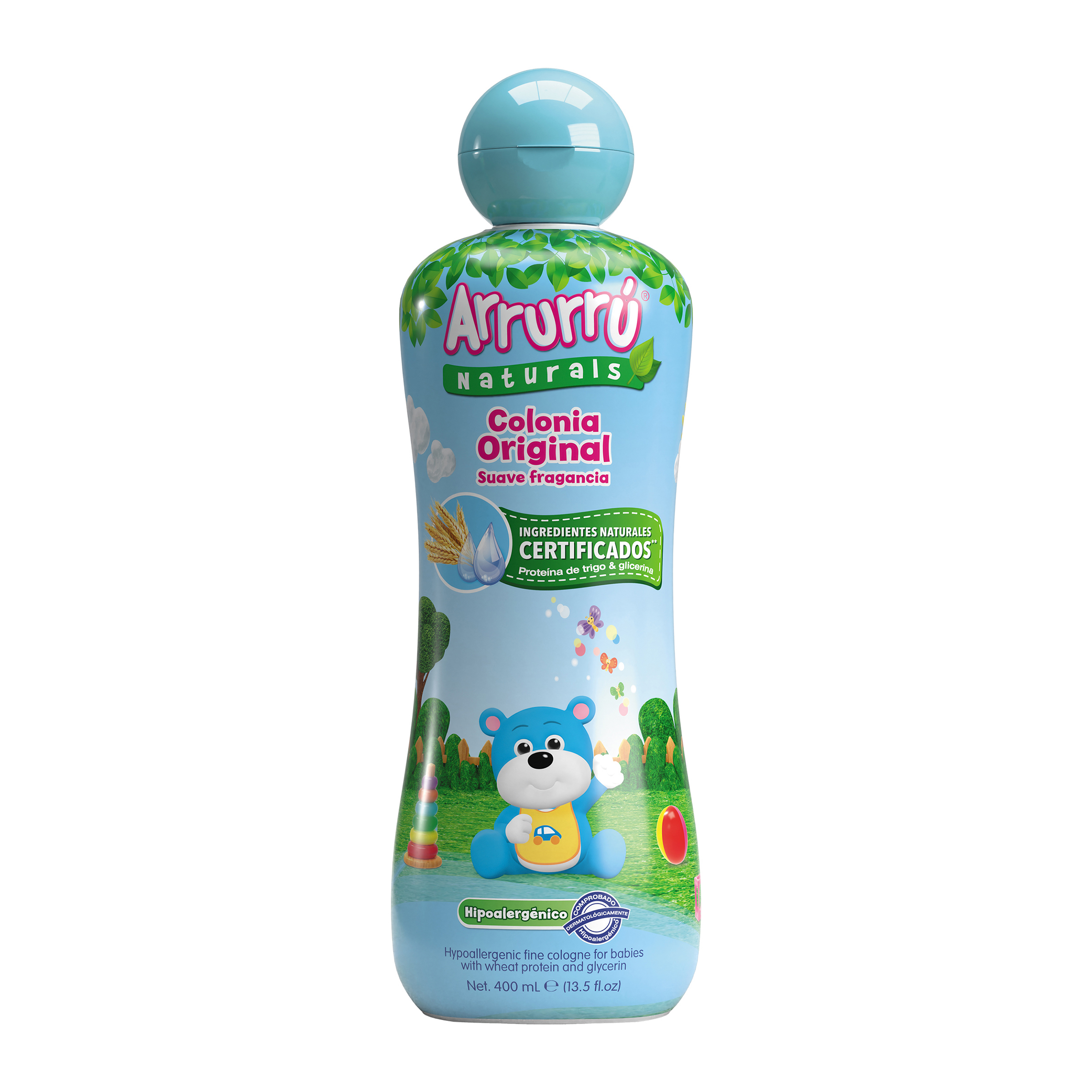 Colonia arrurru naturals azul 400 ml