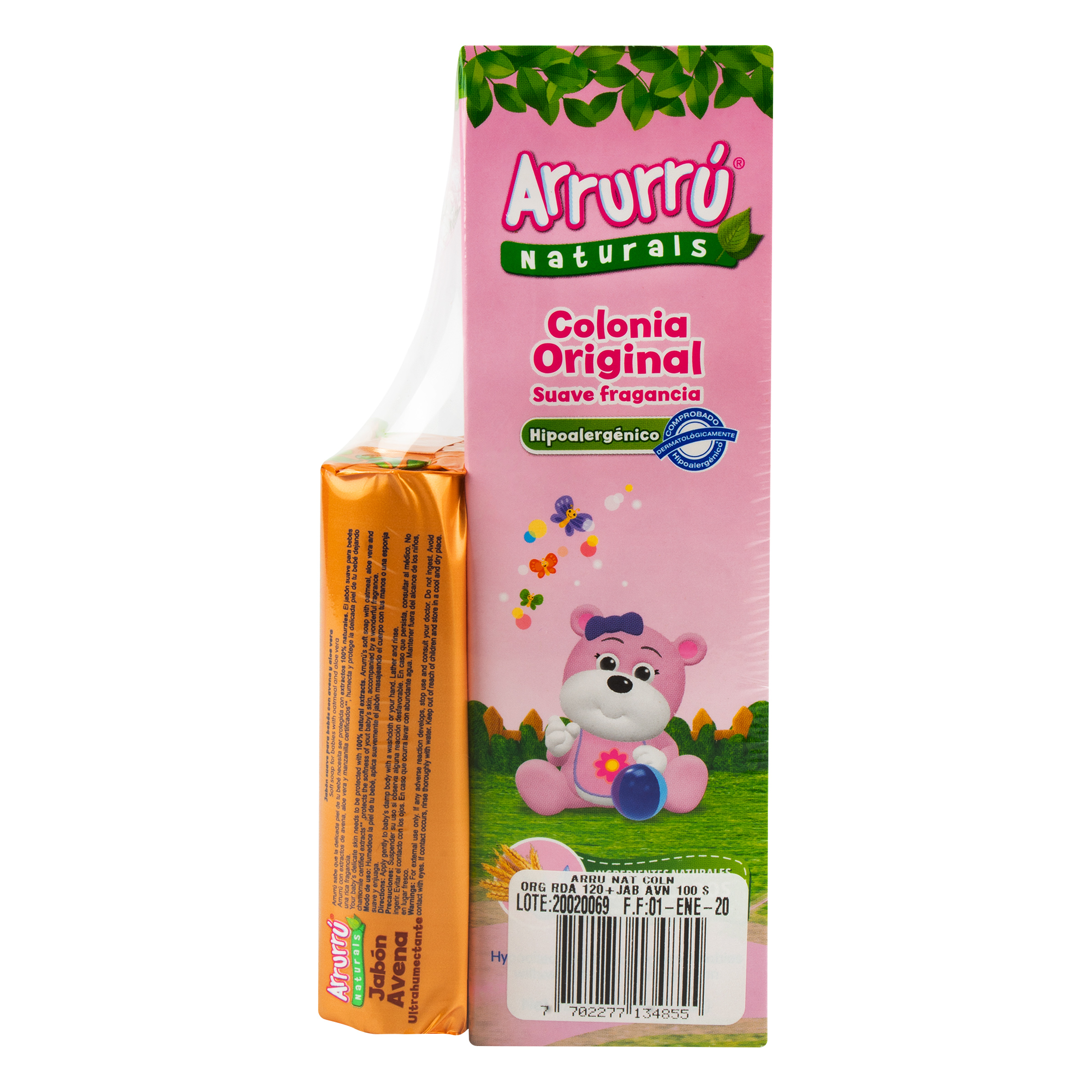 Colonia Arrurru Rosada 120 Ml +Jabon