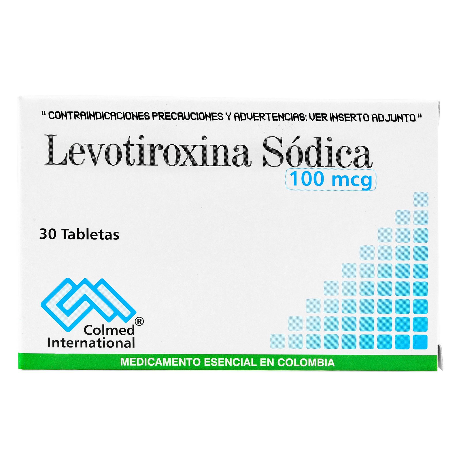 Levotiroxina 100 Mcg 30 Tabletas Pc