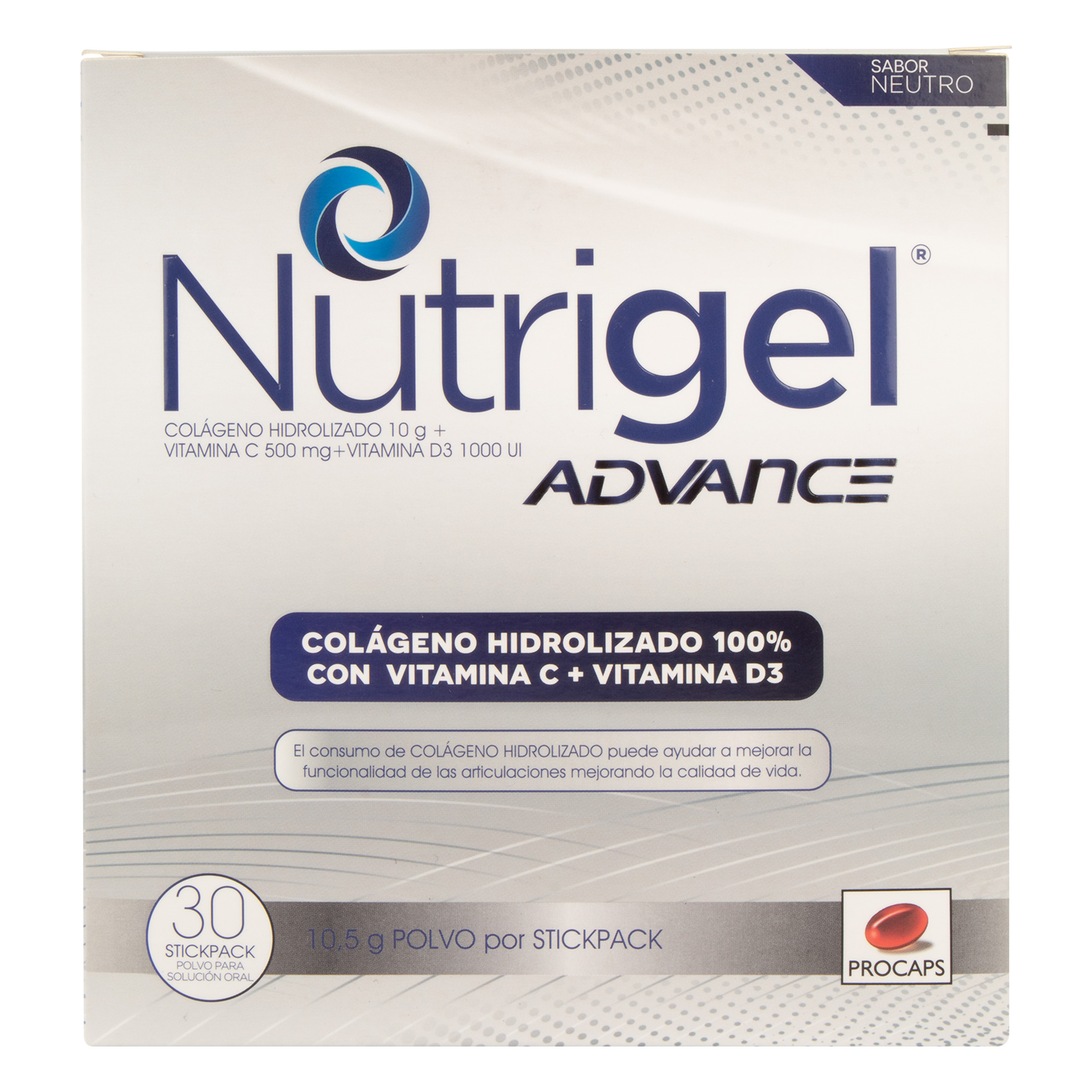 Nutrigel Advance Neutro 30 Unidades