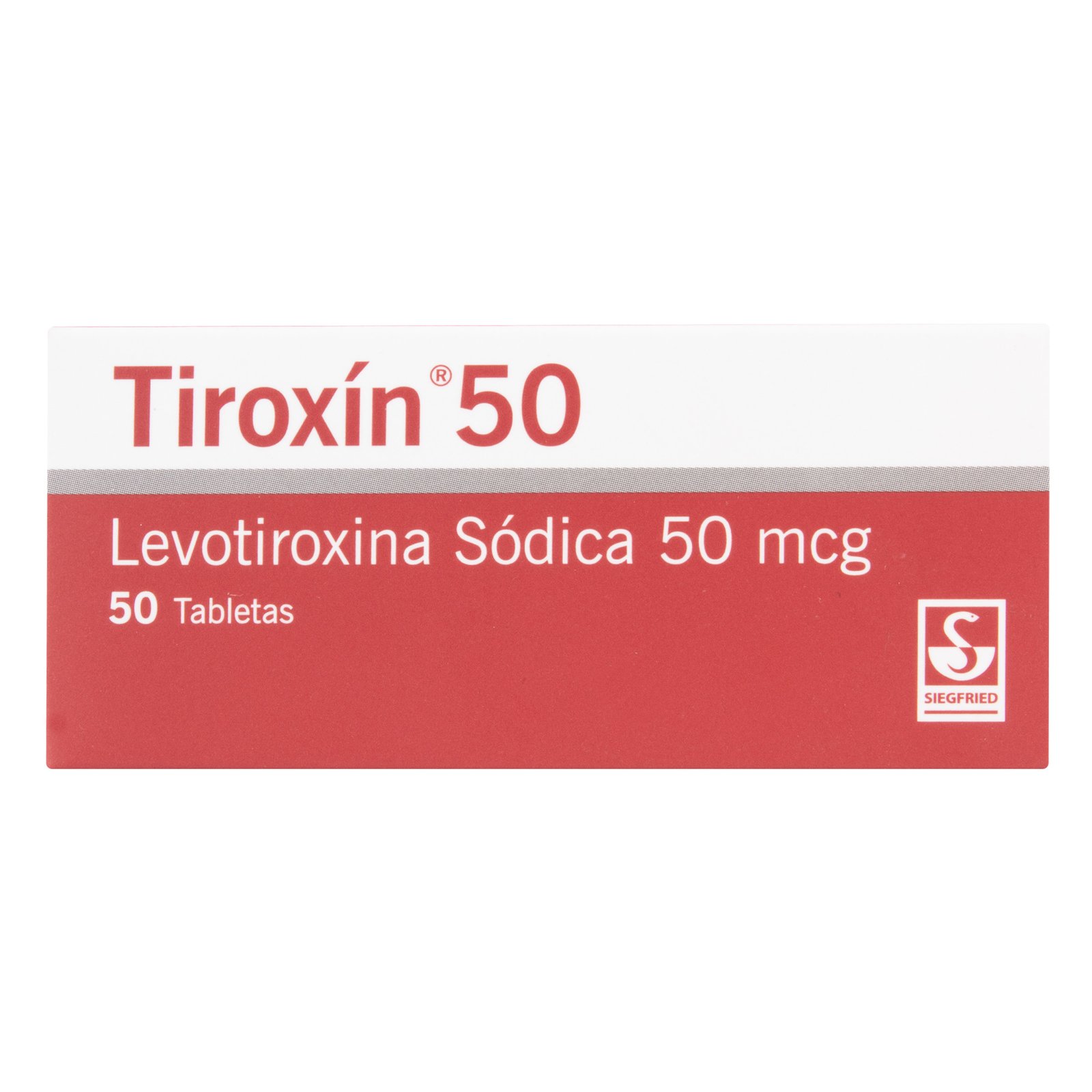 Tiroxin Levotiroxina Sodica 50 Mg 50 Tabletas
