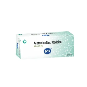 Acetaminofen + Codeina 325/30Mg 30 Tabletas Mk