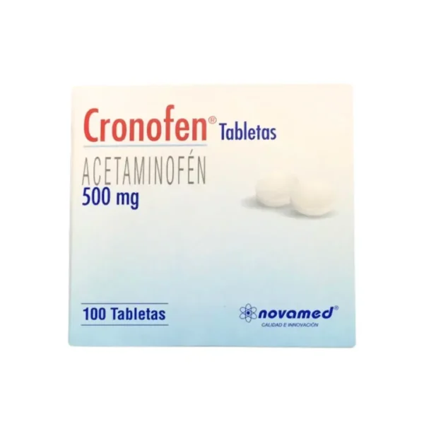 Acetaminofen Cronofen 500 Mg 100 Tabs