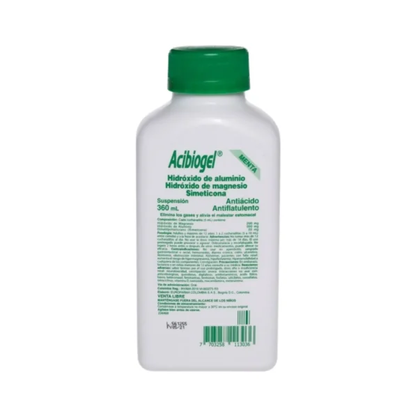 Acibiogel Hidroxido De Aluminio 360Ml