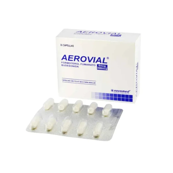 Aerovial Budesonida + Formoterol 200Mcg 30 Capsulas