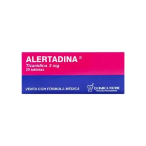 Alertadina Tizanidina 2 Mg 20 Tabletas
