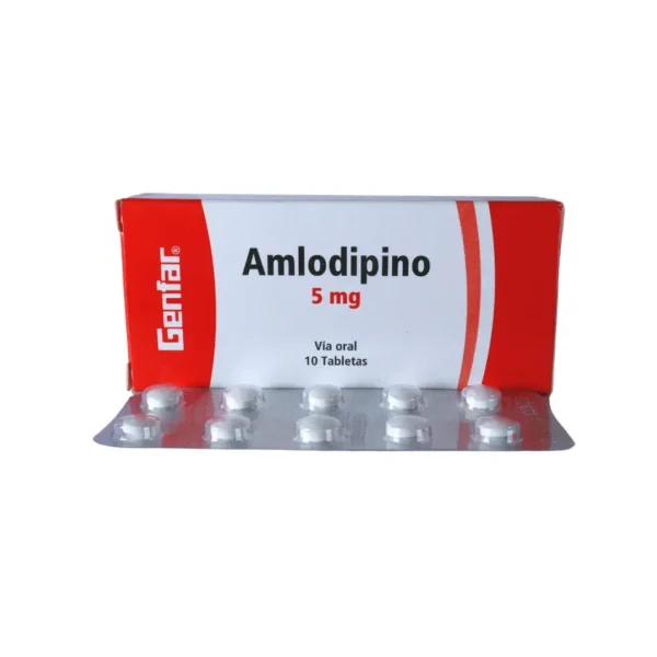 Amlodipino 5 Mg X 10 Tabletas Gf
