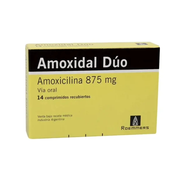 Amoxidal Duo Amoxicilina 875 Mg 14 Comprimidos
