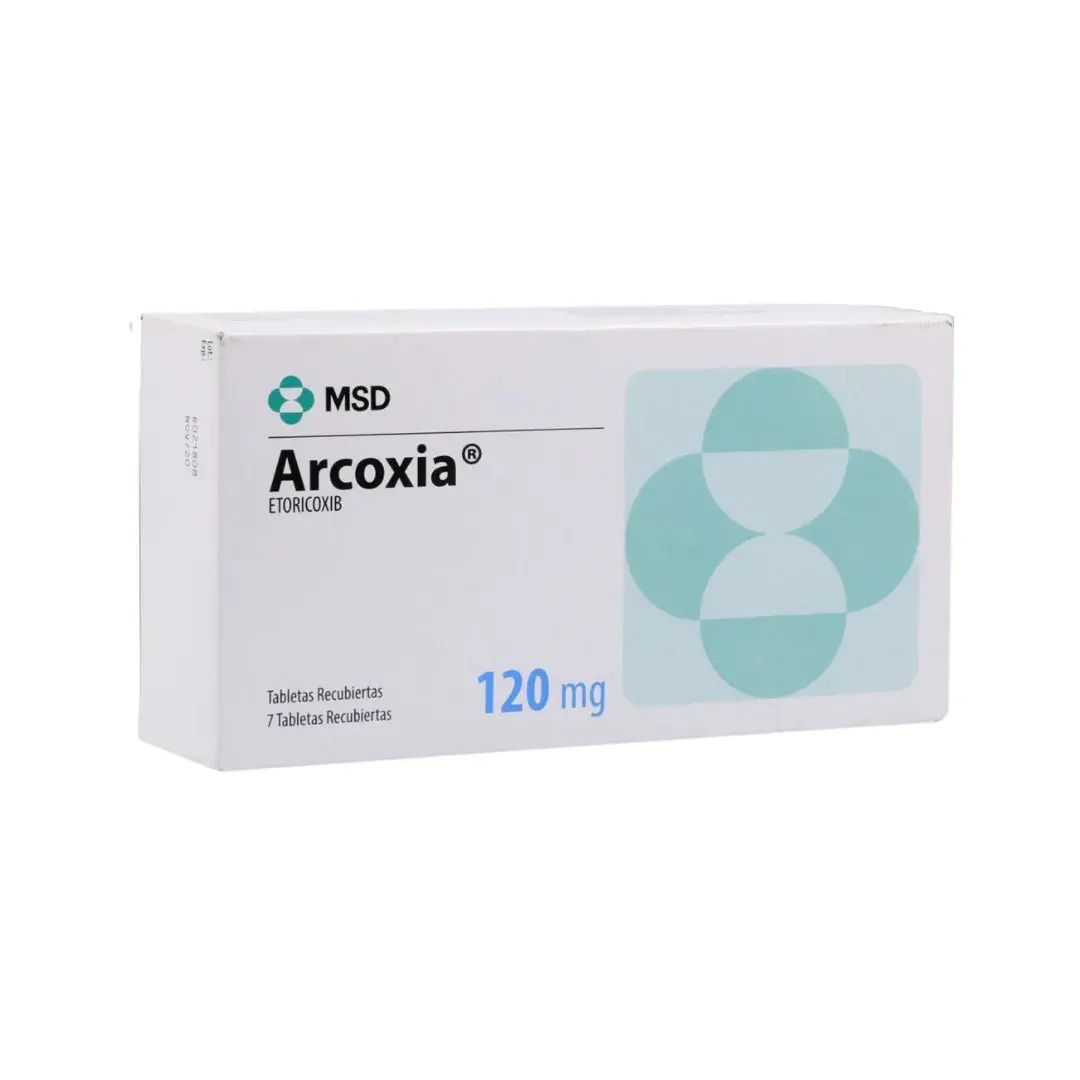 Arcoxia Etoricoxib 120 Mg 7 Tabletas
