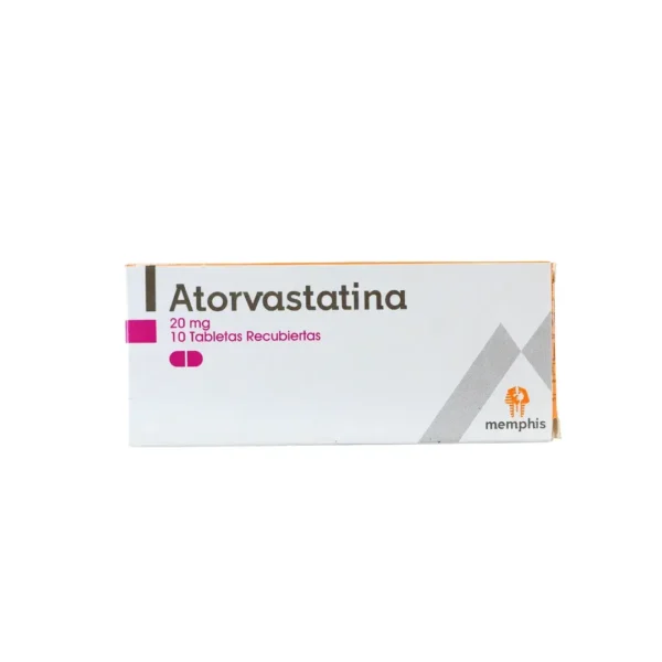 Atorvastatina 20 Mg 10 Tabletas Mp