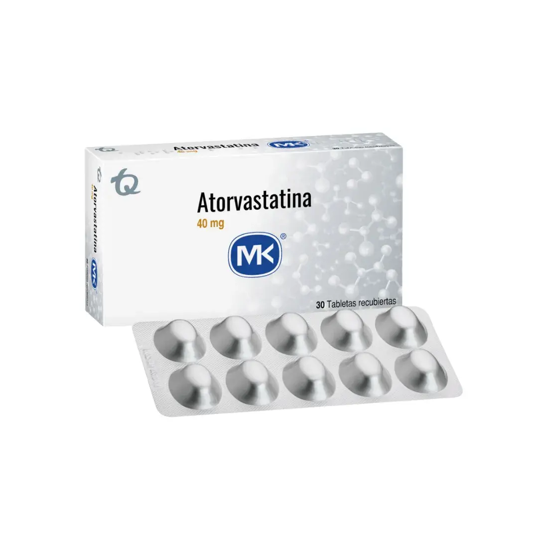 Atorvastatina 40 Mg 30 Tabletas Mk