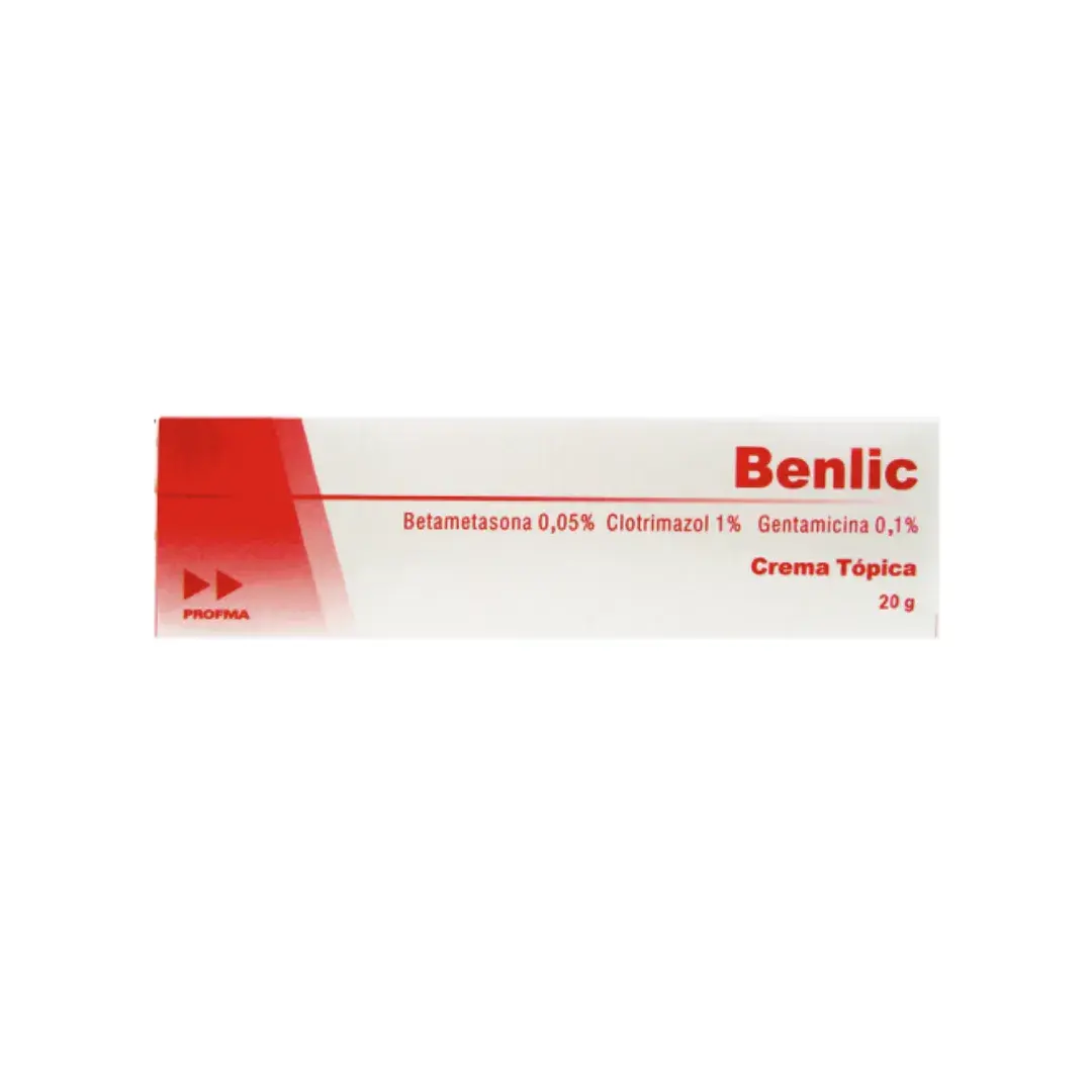 Benlic Betametasona + Clotrimazol + Gentamicina Crema X 20 Gr