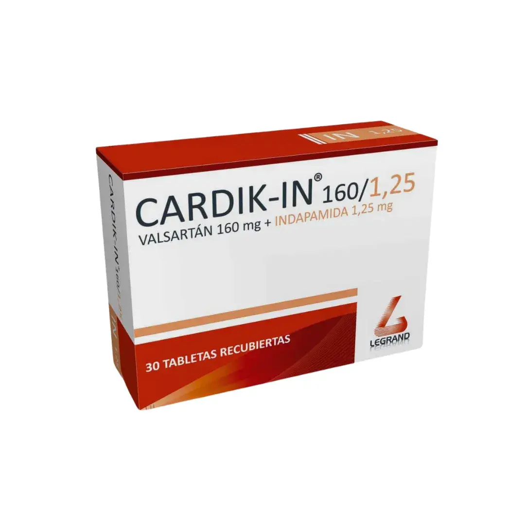 Cardik-In 160/1.25 Mg 30 Tabletas