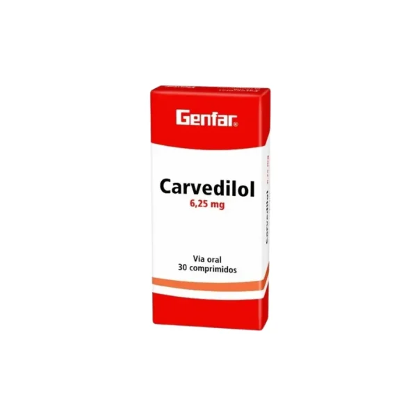 Carvedilol 6.25 Mg 30 Tabletas GfM7410