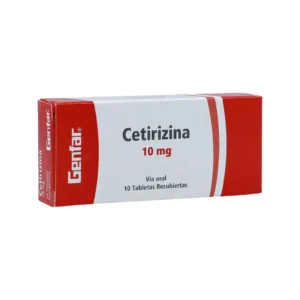 Cetirizina 10 Mg 10 Tabletas Gf