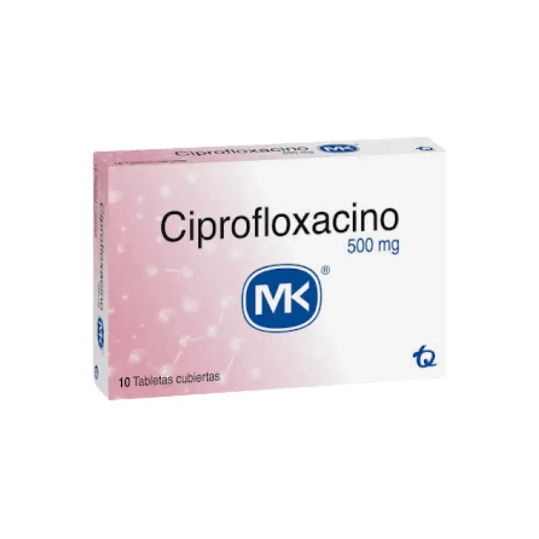 Ciprofloxacina 500 Mg 10 Tabletas Mk