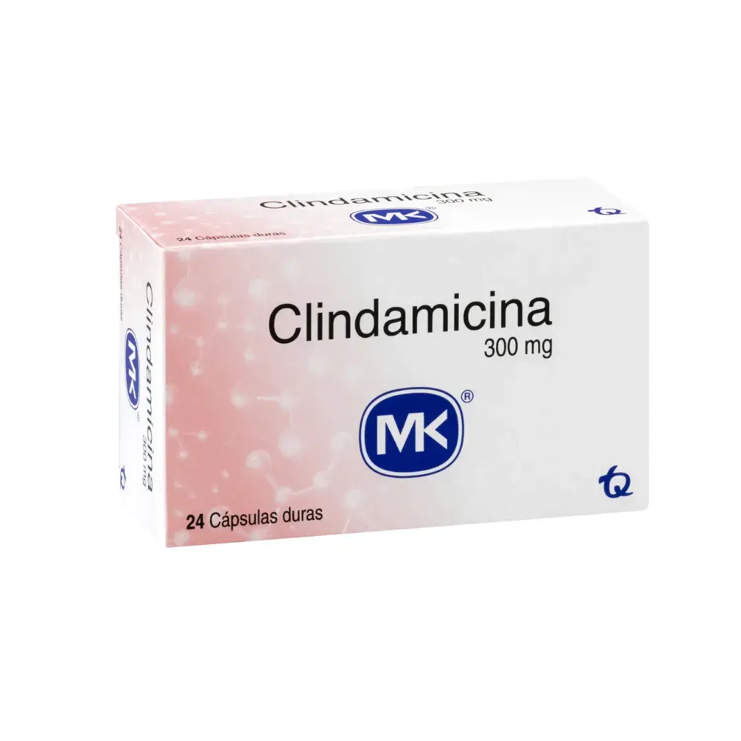 Clindamicina 300 Mg 24 Capsulas Mk