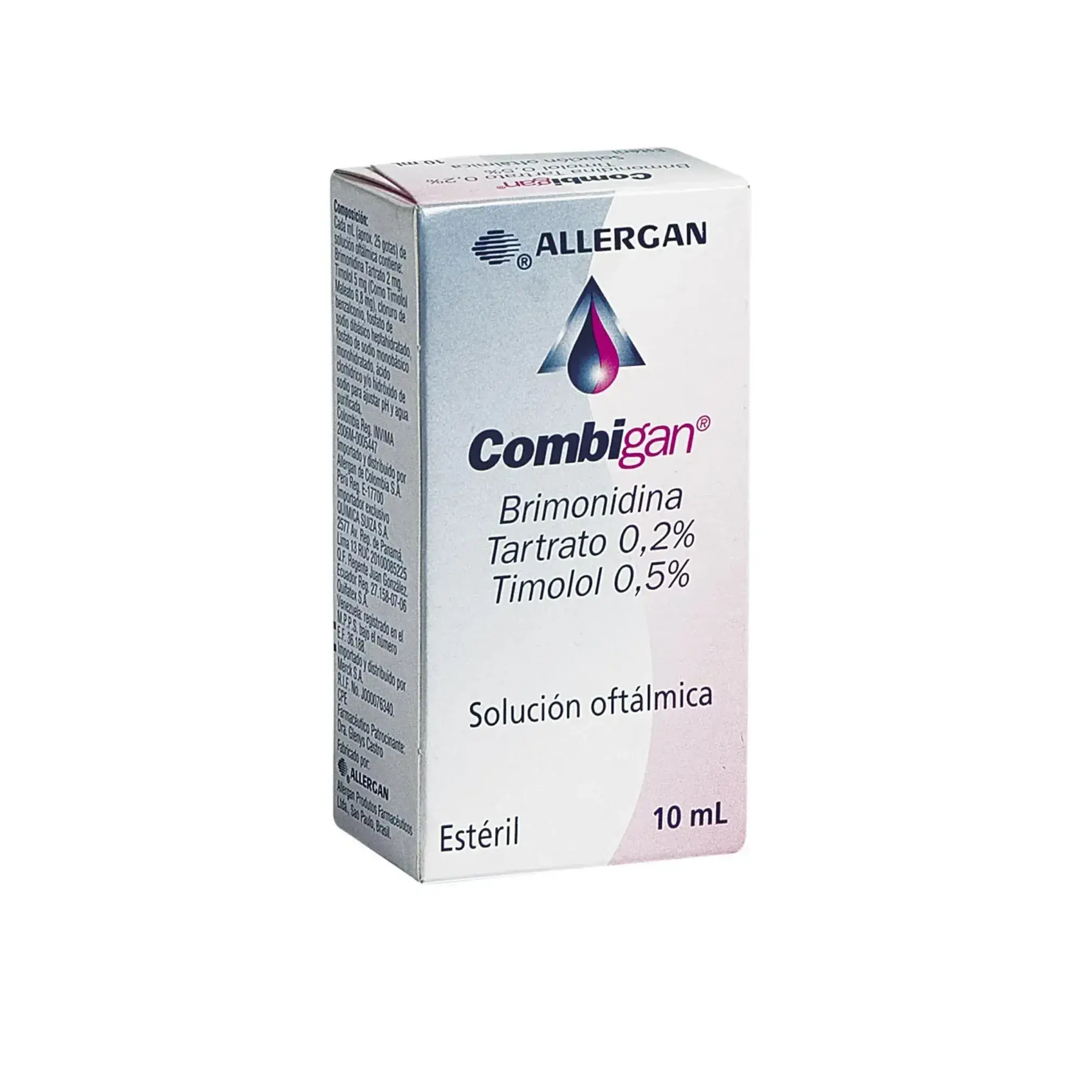 Combigan Timolol + Brimonidina Solucion Oftalmica X 10 Ml