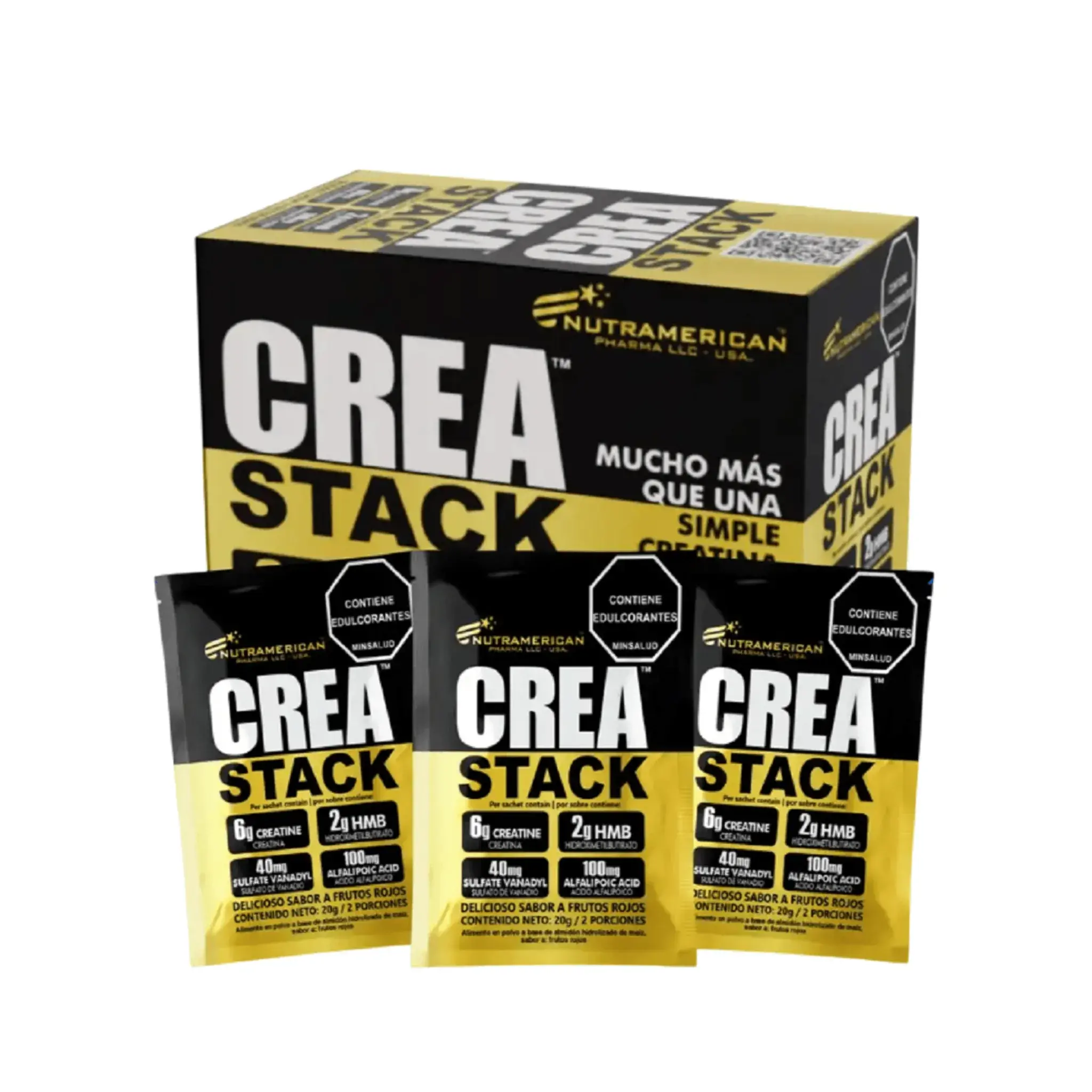 Crea Stack Frutos Rojos 500 G ( 25 Sachets X 20 G)