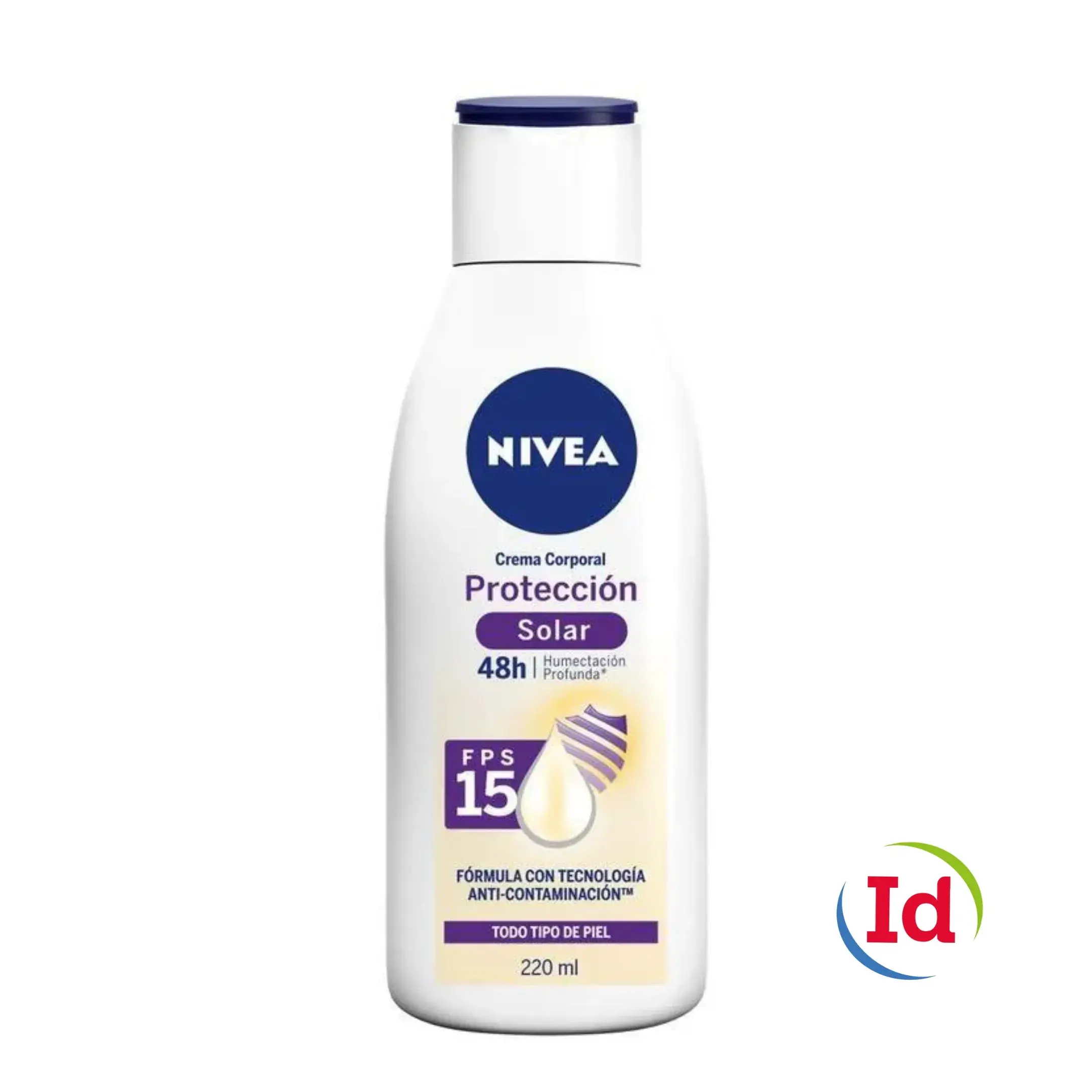 Crema Corporal Nivea Protecion Solar FPS15 X 220Ml