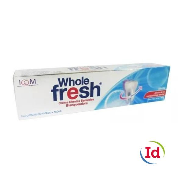 Crema Dental Wholefresh Sensible Blanqueadora75 Cc Icom