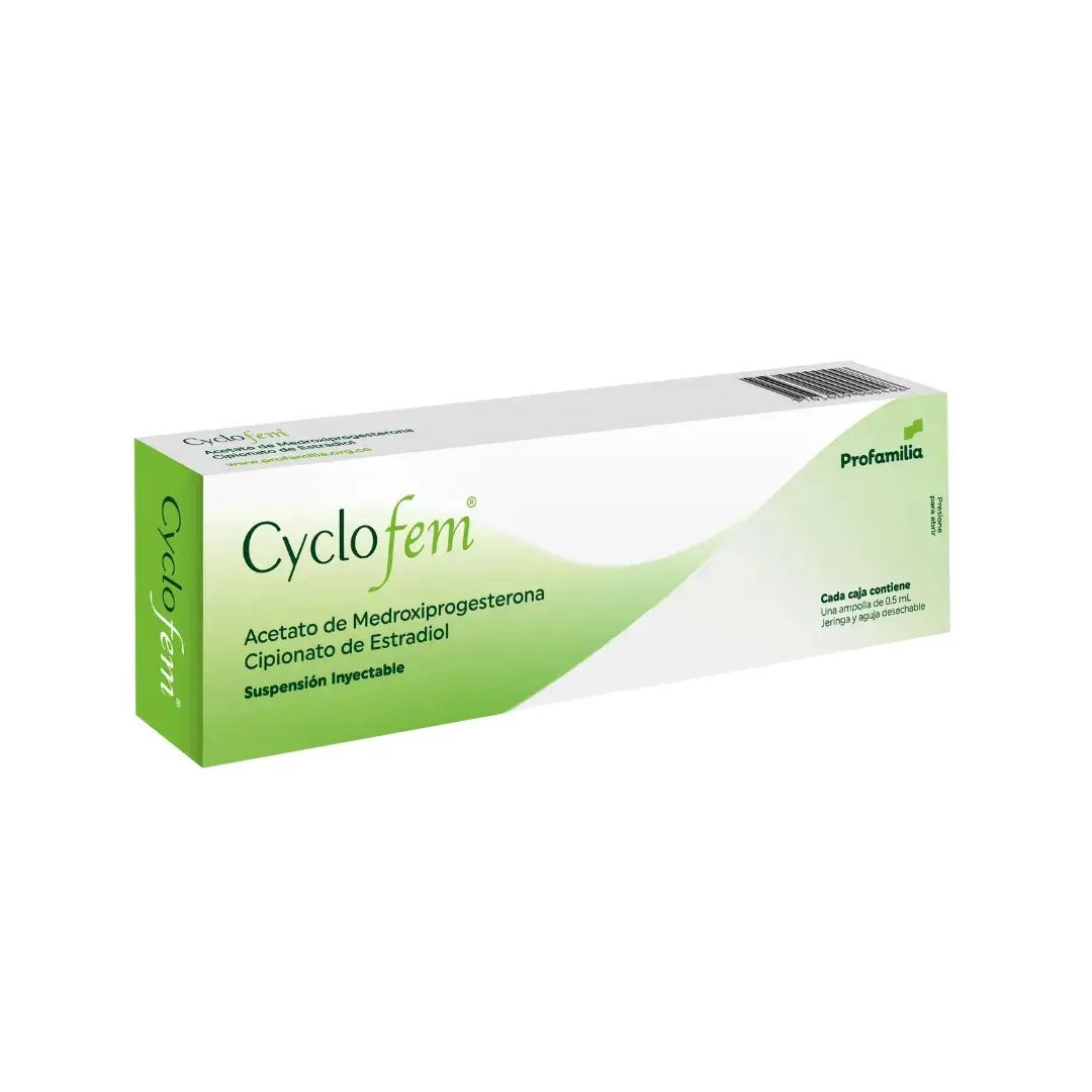 Cyclofem Estradiol + Medroxiprogesterona X 1 Ampolla