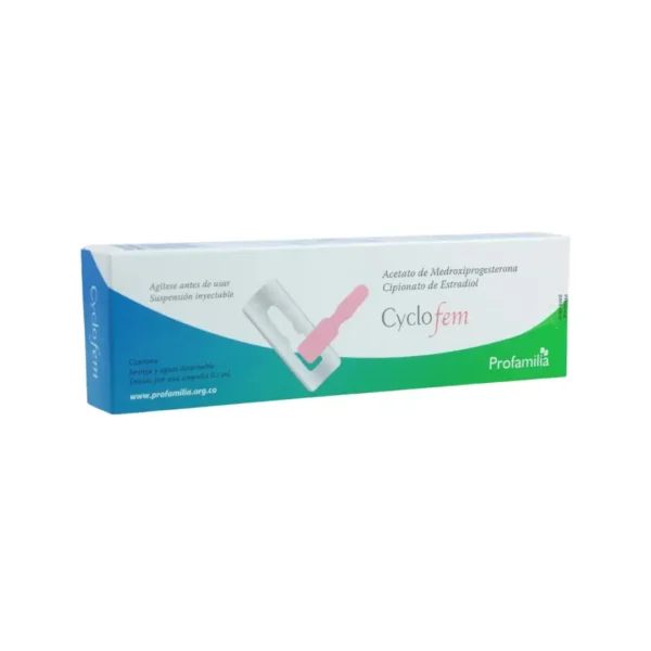 Cyclofemina Medroxiprogesterona + Cipionato Estradiol X 1 Ampolla + Jeringa