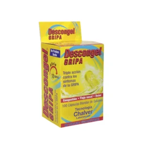 Descongel Gripa Acetaminofen + Fenilefrina + Loratadina 100 Capsulas Blanda Gelat.