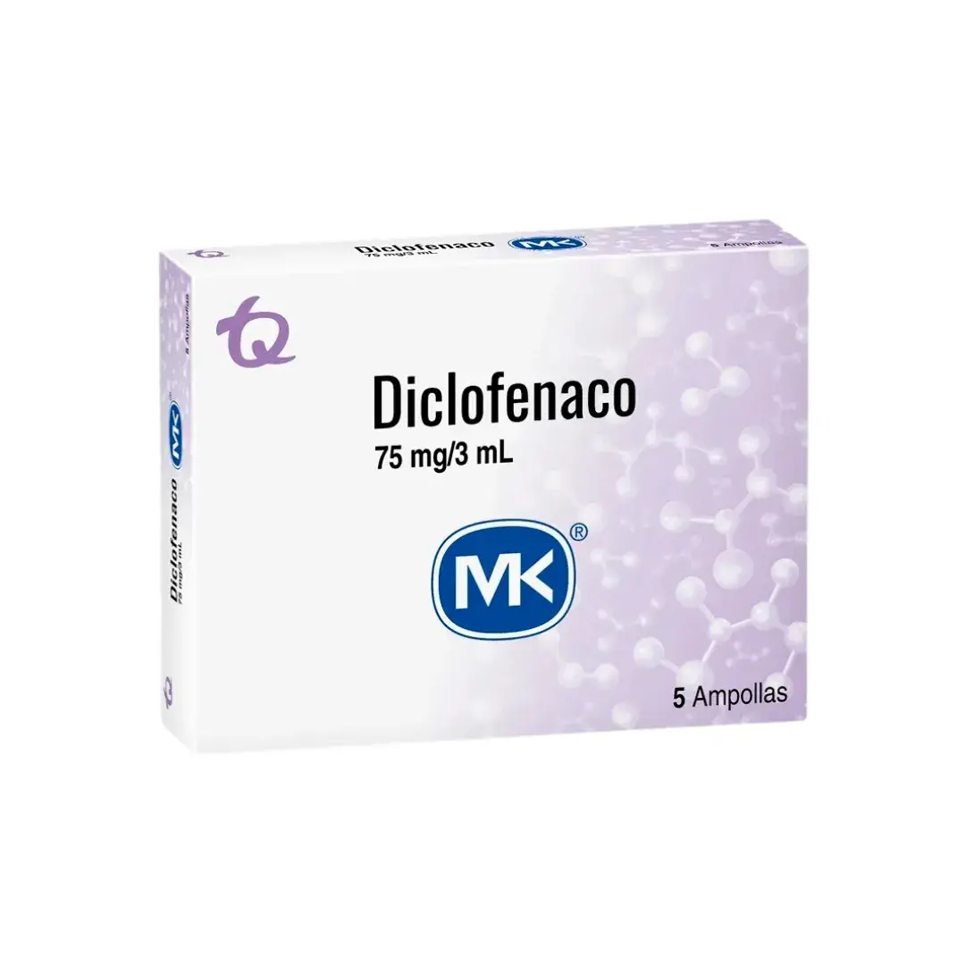 Diclofenaco 75 Mg/3Ml 5 Ampollas Mk