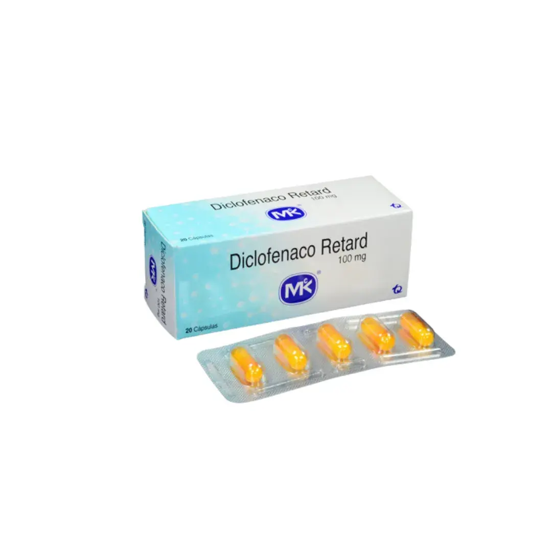 Diclofenaco Retard 100 Mg 20 Capsulas Mk